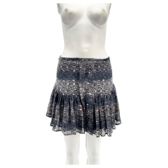 Isabel Marant "Nephi" printed silk mini skirt in blue/pink, size 36 (fits XS) - Picture 1 of 6